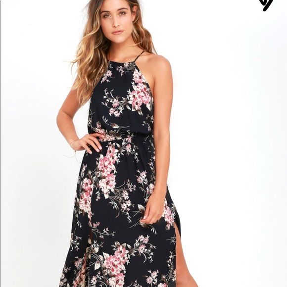 Lulus Dresses & Skirts - Lulus feel the music navy maxi dress
